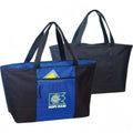 Wide-Open 600D Poly Zippered Tote Bag 25" - Item #4213 - Black