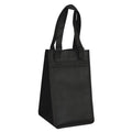 Non-Woven 4-Bottle Wine Bag - Item #4202 - Black