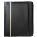 Leatherette Zippered Binder Padfolio - Item #617 - Black