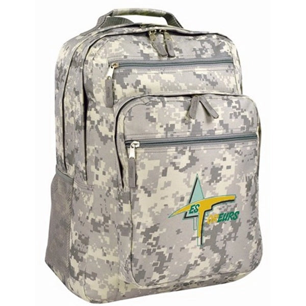 Deluxe 600D Poly Travel School Backpack with Multi Pockets - Item #921