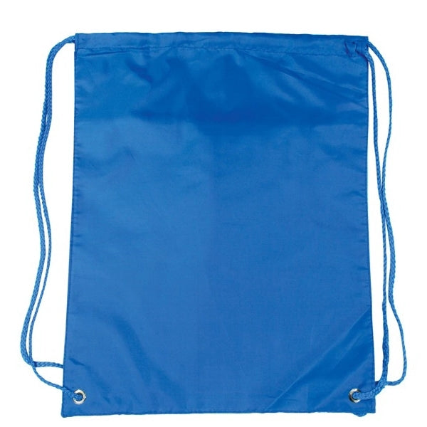 210D Poly Drawstring Tote Bag with PU Coating - Item #4024 - Royal