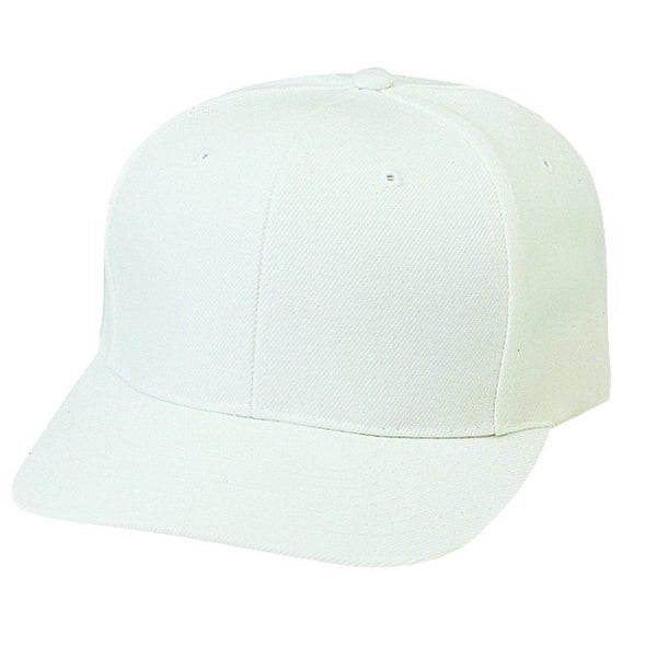 Low Crown Constructed 6-Panel Wool Blend Cap, Hook & Loop - Item #C1504 - White