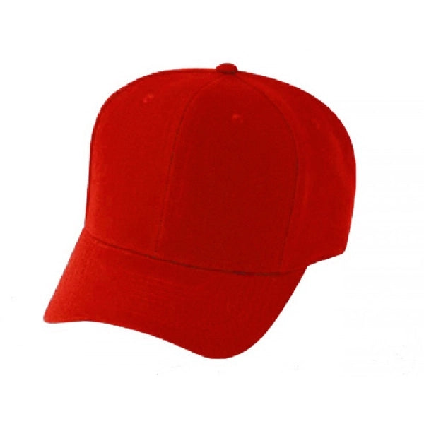 Low Crown Constructed 6-Panel Wool Blend Cap, Hook & Loop - Item #C1504 - Red