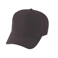 Low Crown Constructed 6-Panel Wool Blend Cap, Hook & Loop - Item #C1504 - Black