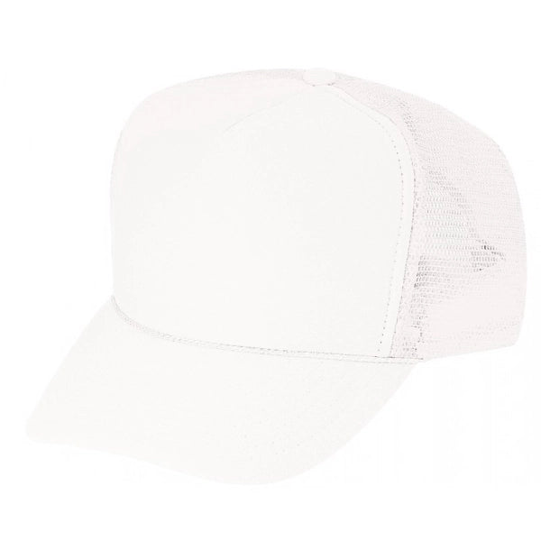 Solid Poly Foam Front Mesh Back Trucker Snapback Cap - Item #C2202