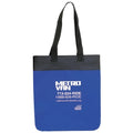 Basic 600D Poly Tote Bag 14" - Item #4152 - Royal-Black