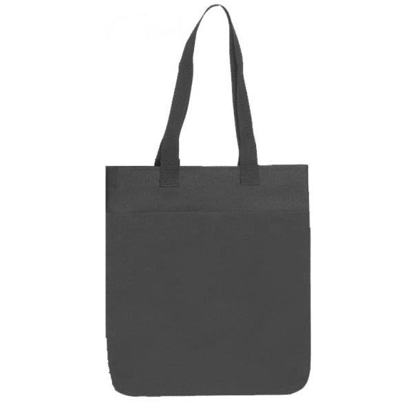 Basic 600D Poly Tote Bag 14" - Item #4152 - Black