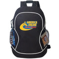 600D Poly Backpack with Side Pockets - Item #904 - Black