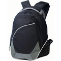 Deluxe 600D Poly Sling Backpack with Zipper Pocket - Item #905 - Black