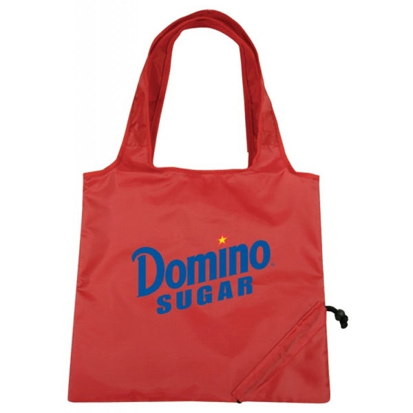 Foldable 210D Poly Tote Bag - Item #4015 - Red
