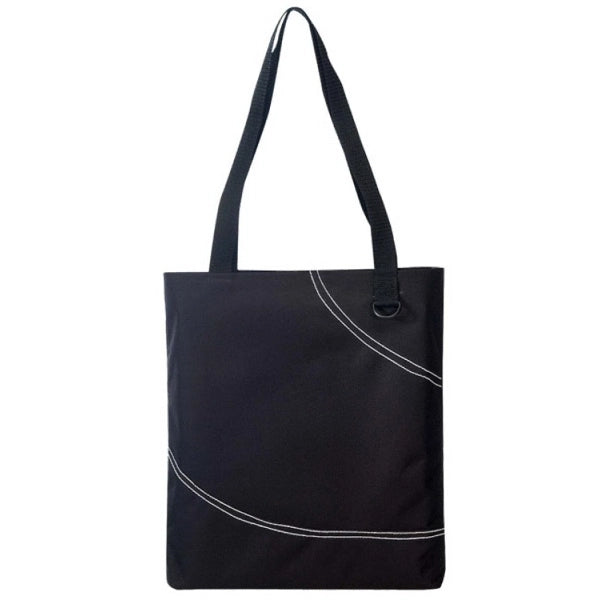600D Poly Tote Bag 13.5" x 15.5" - Item #4211 - Black