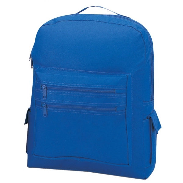 Basic 600D Poly Backpack 16" - Item #925 - Royal