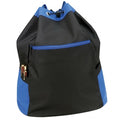 600D Poly Drawstring Backpack - Item #977 - Royal-Black