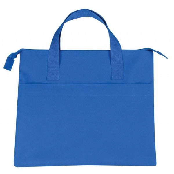 600D Poly Zippered Document Bag 15" - Item #21 - Royal
