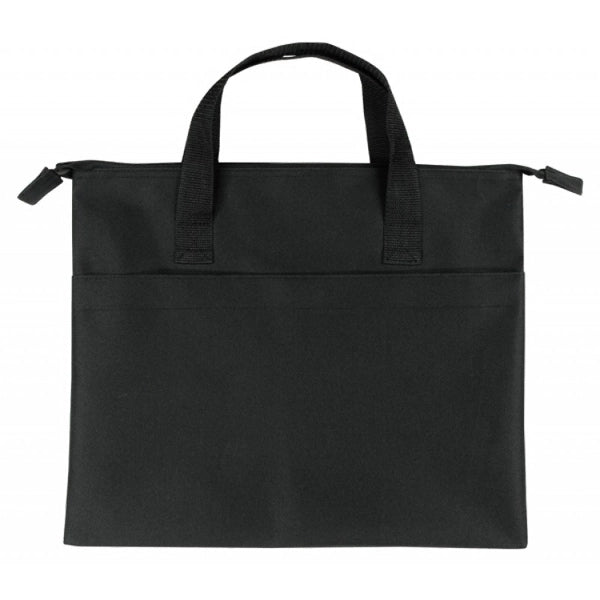 600D Poly Zippered Document Bag 15" - Item #21 - Black