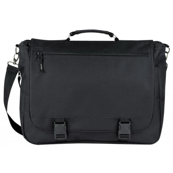 Deluxe Expandable 600D Poly Briefcase - Item #39 - Black