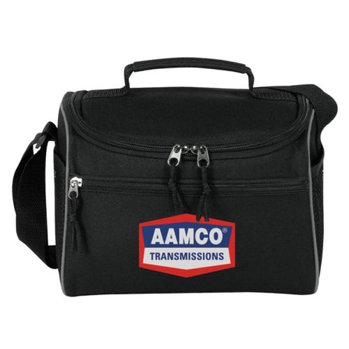 6-Pack 600D Poly Cooler Bag 10" - Item #485 - Black