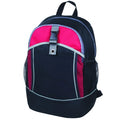 600D Poly Backpack, Two-Tone - Item #995 - Red-Black