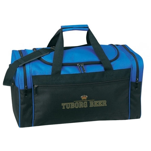 600D Poly Gym Duffel Bag 21" - Item #5549 - Royal-Black