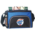 6-Pack 600D Poly Cooler Bag, Two-Tone - Item #444 - Royal-Black