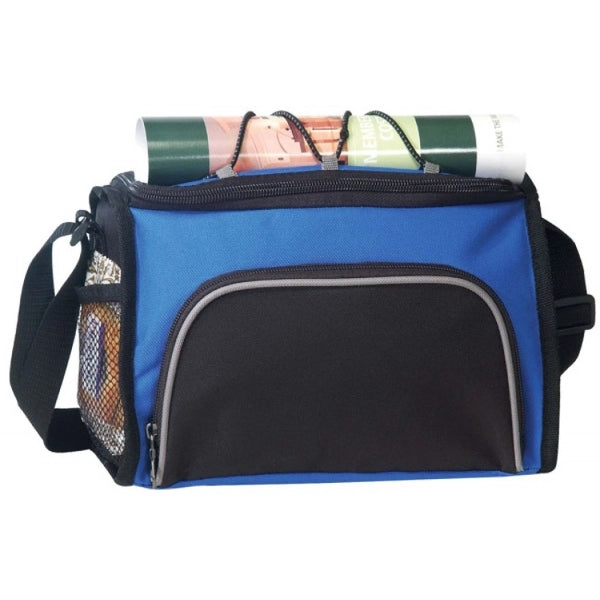 6-Pack 600D Poly Cooler Bag, Two-Tone - Item #444