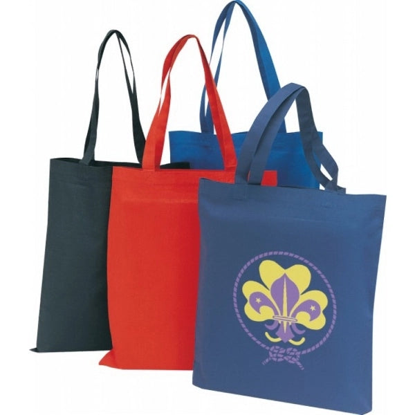Cotton Canvas Tote Bag 15" x 16" - Item #4122 - Royal