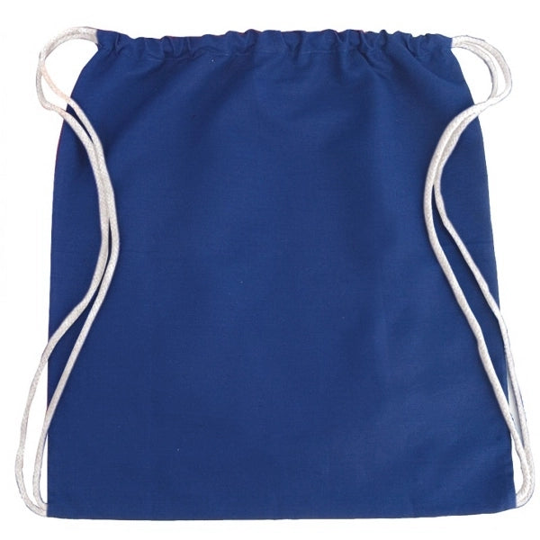 Cotton Twill Drawstring Tote Bag - Item #4022 - Navy