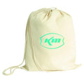 Natural Cotton Twill Drawstring Tote Bag - Item #4032 - Natural