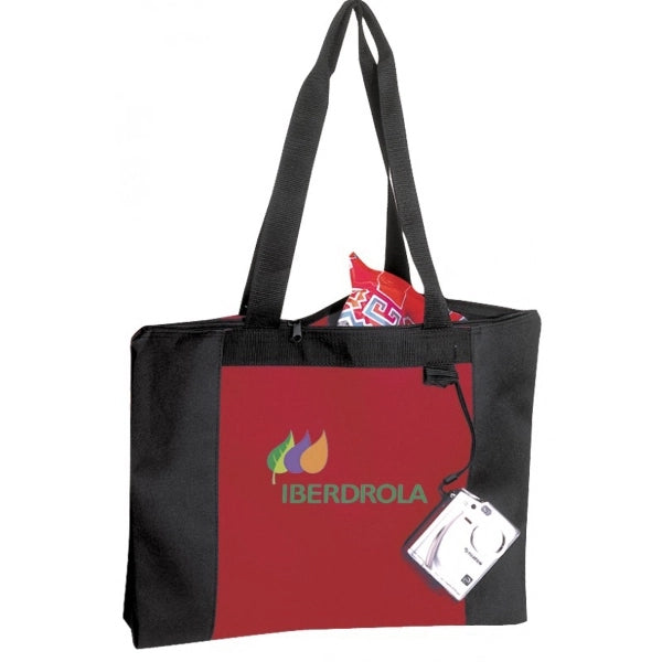 600D Poly Zippered Tote Bag 20" x 15" - Item #4312
