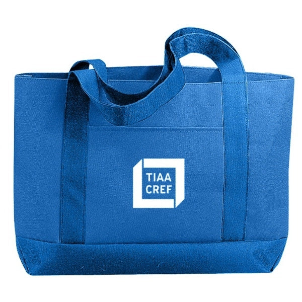 Solid 600D Poly Tote Bag 19" - Item #4208 - Royal