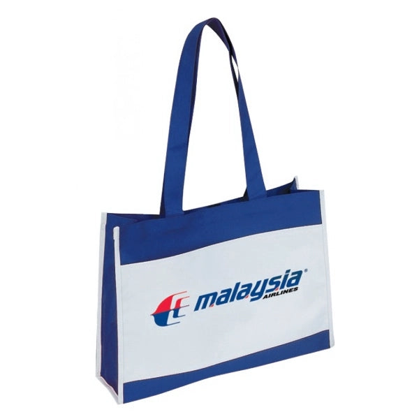 Two-Tone 600D Poly Tote Bag 16" - Item #S4303