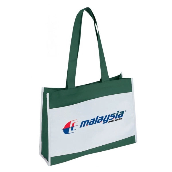 Two-Tone 600D Poly Tote Bag 16" - Item #S4303