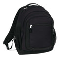 Round Deluxe 600D Poly Backpack with Multi Pockets - Item #932 - Black