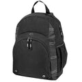 600D Poly Backpack with Dual Side Pockets - Item #976 - Black