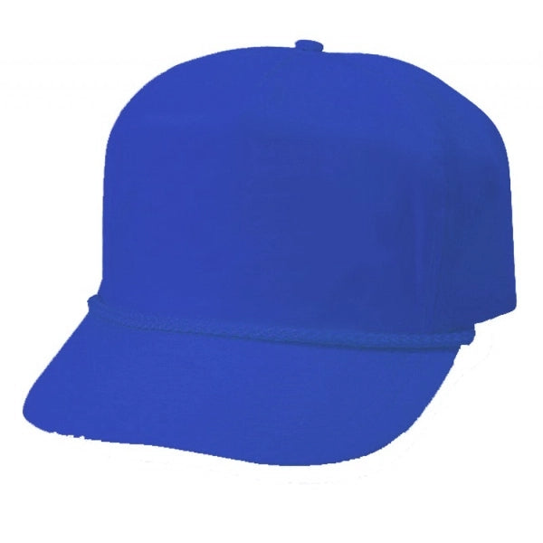 5-Panel Cotton Twill Poplin Golf Snapback Cap - Item #C1701