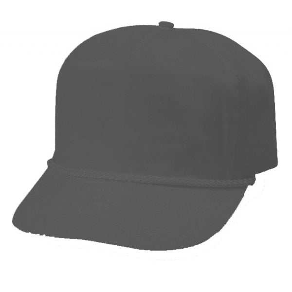 5-Panel Cotton Twill Poplin Golf Snapback Cap - Item #C1701 - Gray