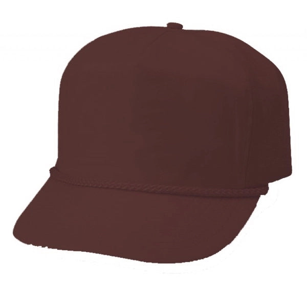 5-Panel Cotton Twill Poplin Golf Snapback Cap - Item #C1701