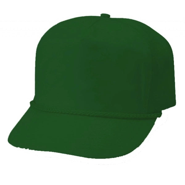5-Panel Cotton Twill Poplin Golf Snapback Cap - Item #C1701 - Green