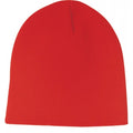 Super Stretch Acrylic Knit Beanie 8", One Size - Item #C8001 - Red