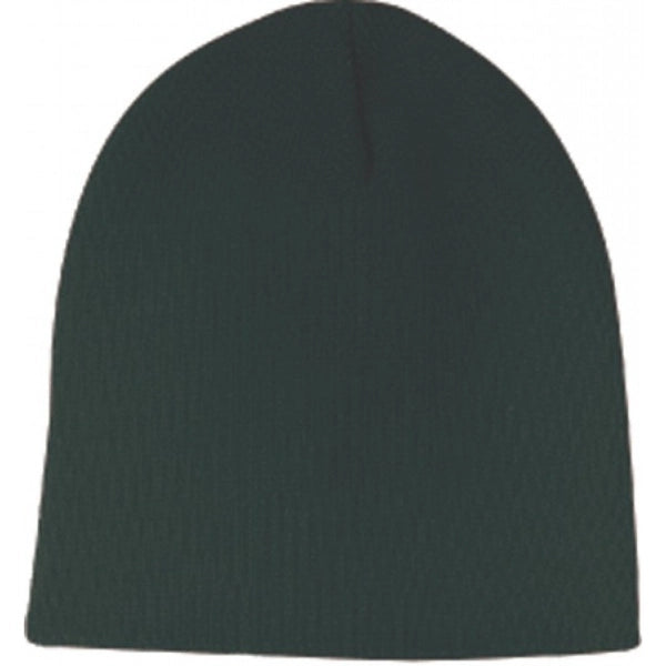 Super Stretch Acrylic Knit Beanie 8", One Size - Item #C8001 - Black