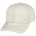 Low Crown Constructed Washed Cotton Twill Cap, Hook & Loop - Item #C2419 - Black/White