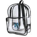 Clear Vinyl TSA School Backpack - Item #1101 - Clear-Black