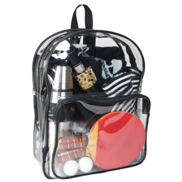 Clear Vinyl TSA School Backpack - Item #1101