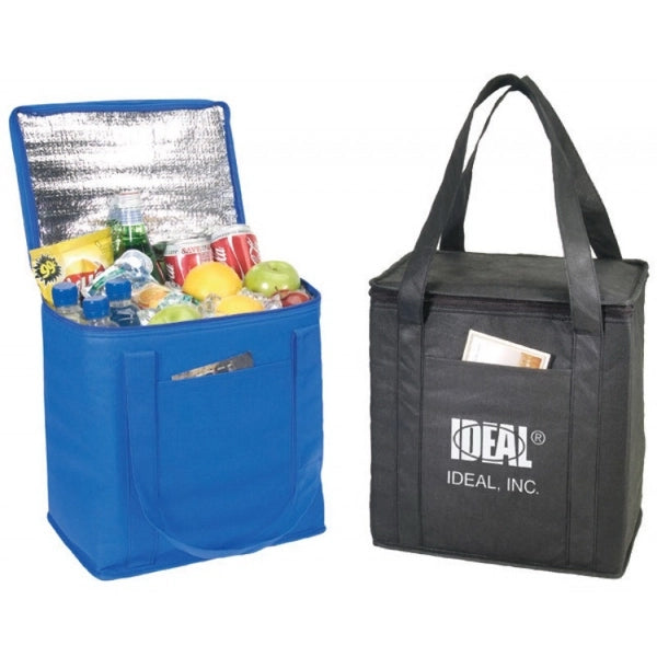 Non-Woven Cooler Tote Bag with Foil Insert - Item #415 - Black