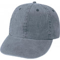 Low Crown Unstructured Brushed Washed Cotton Cap, Brass Buckle - Item #C1208 - Black