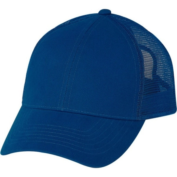 Low Crown Constructed 6-Panel Cotton Twill Mesh Cap - Item #C1602 - Navy
