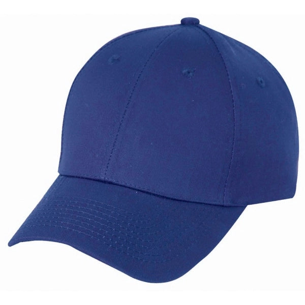 Low Crown Unstructured Light Brushed Cotton Cap, Brass Buckle - Item #C1309 - Navy
