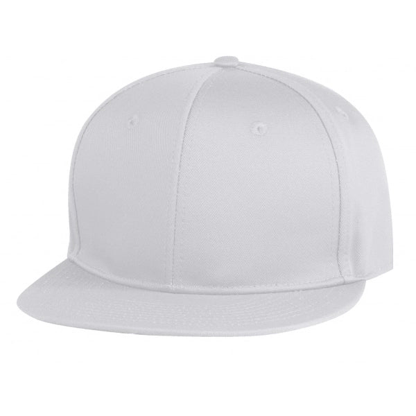 6-Panel Constructed Chino Cotton Twill Flat Bill Snapback Cap - Item #C2423