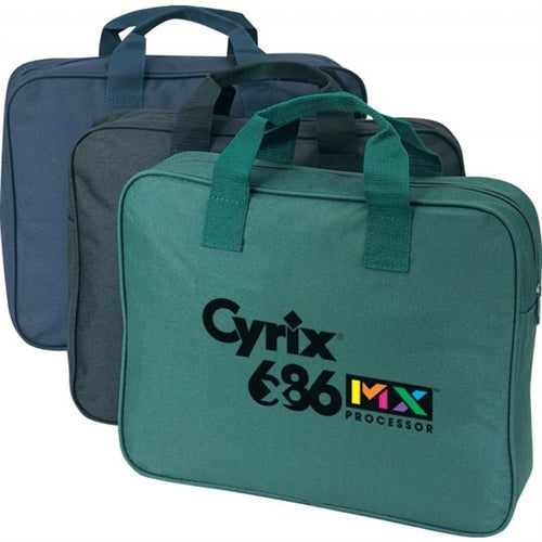 600D Poly Promotional Portfolio Bag 15" - Item #25 - Black