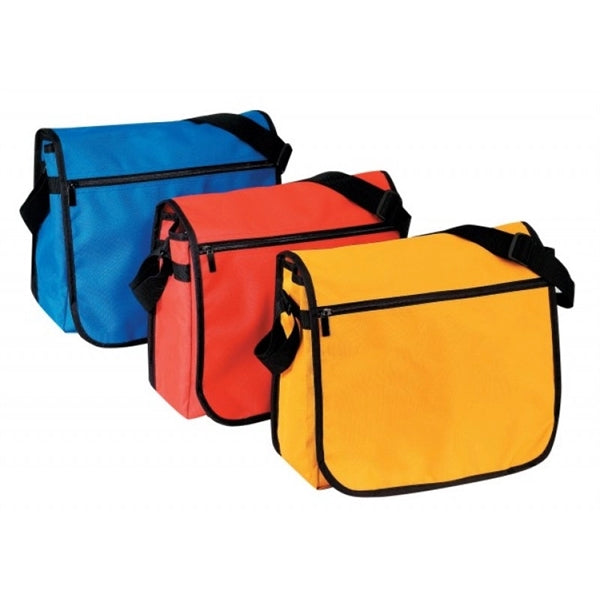 600D Poly Messenger Bag 14" - Item #85 - Black